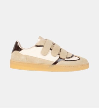 Baskets Vesper Cuir - Bobbies - Crème et mogano