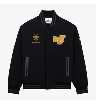 Veste Teddy Rugby Club Toulonnais - Serge Blanco - Noir