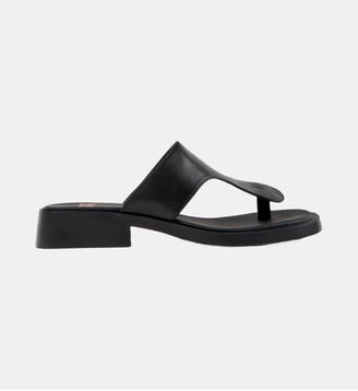 Sandales Dana Twins cuir - Camper - Noir