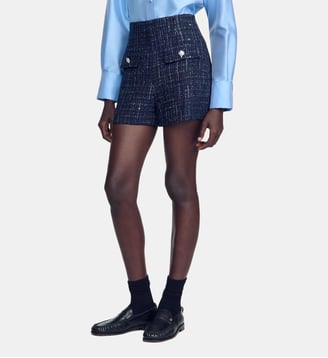 Short tweed fantaisie - Sandro - Bleu