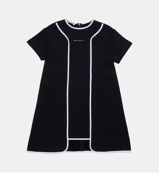 Robe à manches courtes et ligne droite - Marni - Noir