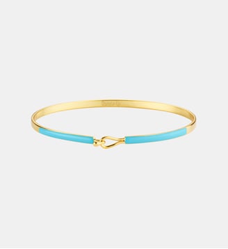 Bracelet fermoir en goutte - Bangle Up - Bleu turquoise