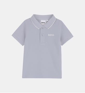 Polo manches courtes - BOSS Kidswear - Bleu délavé
