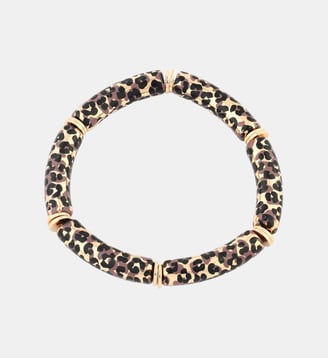 Bracelet tubes Balagane imprimé léopard - Balaboosté - Marron