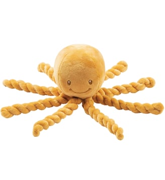 Peluche pieuvre Lapidou - Nattou - Jaune