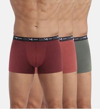 Lot de 3 Boxers - Dim - Gris et orange