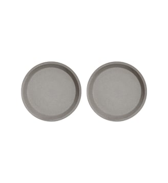 Assiette creuse en terre cuite à fond rond - OYOY - Gris