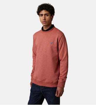 Sweat en molleton - Faguo - Rouge brique