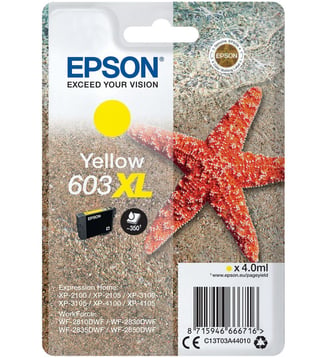 Cartouche d'encre 603XL Etoile de Mer Jaune - Epson - Jaune