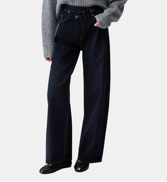 Jean droit avec ceinture montée asymétrique Liu Jo