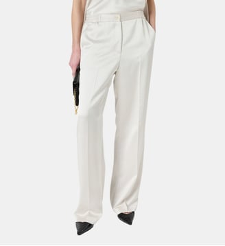 Pantalon fluide en satin - AMELYA - Gerard Darel - Écru