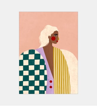 Poster   Funky Blouse - Bea Muller - Poster & Frame - Multicolore