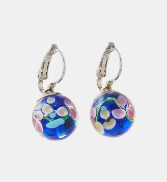 Boucles d'oreilles perles de verre bleu - Balaboosté - Bleu