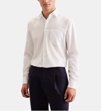 Chemise d'affaires 1/1 Comfort Col Kent - Seidensticker - Blanc