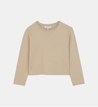 T-shirt manches longues en jersey - Michael Kors Kids - Coton