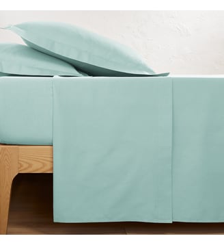 Drap plat uni en polycoton La Redoute Interieurs