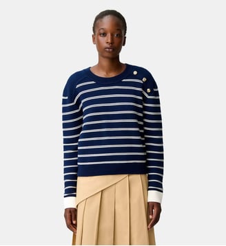Pull marinière laine - Claudie Pierlot - Bicolore