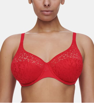 Soutien-gorge moulé emboîtant maille douce - Chantelle - Coquelicot