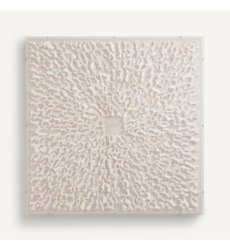 Art mural en papier mâché sous plexiglass - AM.PM - Naturel