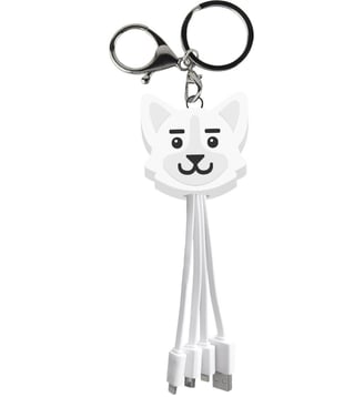Câble trio USB vers USB-C/Micro/Ligthning Chien - Yello Koko - Standard