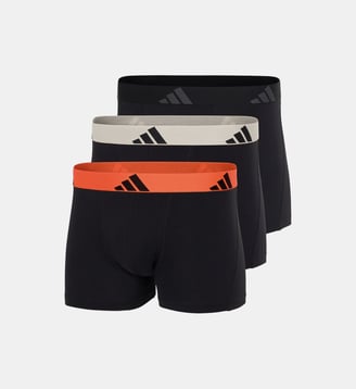 Boxers, lot de 3, ACTIVE FLEX COTTON - Adidas Originals - Noir de carbone