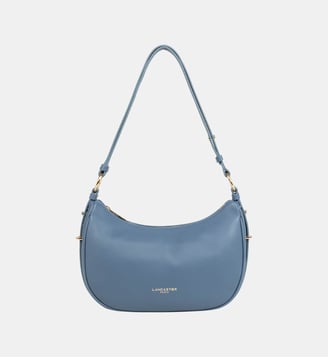 Sac besace Donna Aria en cuir - Lancaster - Bleu