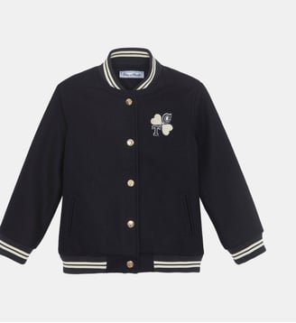 Veste -  laine teddy cœurs - Tartine Et Chocolat - Marine