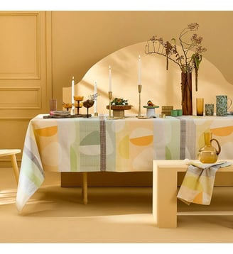 Nappe pur coton - Garnier Thiebaut - Terre cuite