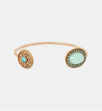 Bracelet jonc ajustable   - Louise - Satellite - Bleu