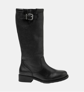 bottes Sacha noires en cuir Agnès b.