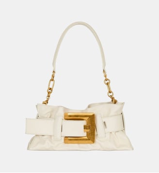Sac Anthem Mini Shoulder en cuir - Balmain - White