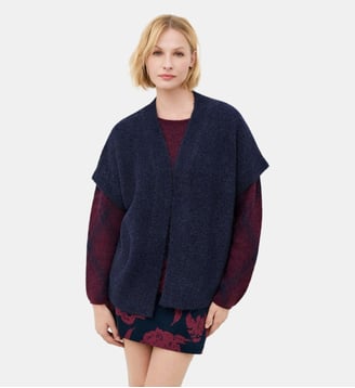 Gilet mwish - Motif uni - Polyester recycle - Caroll - Bleu marine