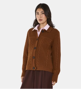 Gilet À Manches Longues En Laine Artus - Maison 123 - Cannelle