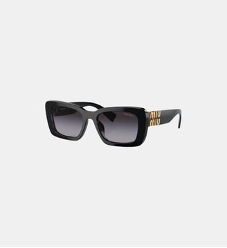 Lunettes de soleil Rectangulaire MU 07YS - Miu Miu - Noir