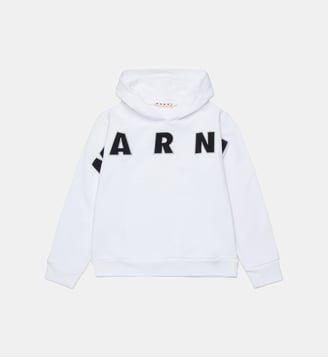 Sweat-shirt à capuche avec logo Marni Patch brodé - Marni - Blanc
