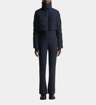Combinaison de ski clarisse col montant coupe regular - Fusalp - Marin et noir