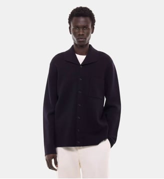 Cardigan fin en laine - Fursac - Marine