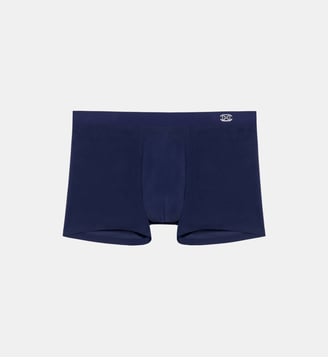 Boxer logo microfibre - Hom - Bleu marine