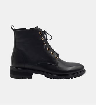 Bottines plates à lacet - Jules & Jenn - Noir