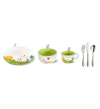 Coffret vaisselle enfant  6 pièces - Médard de Noblat - Blanc