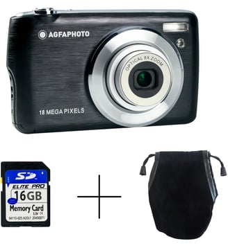 Appareil photo Compact DC8200 Noir Pack Etui + Carte SD 16GB - Agphaphoto - Standard