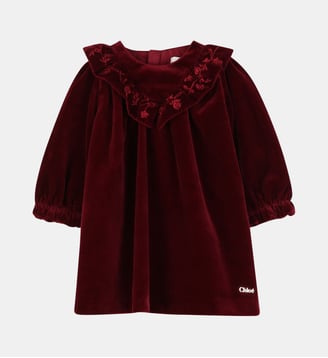 Robe manches longues - Chloe Kids - Rubis velvet