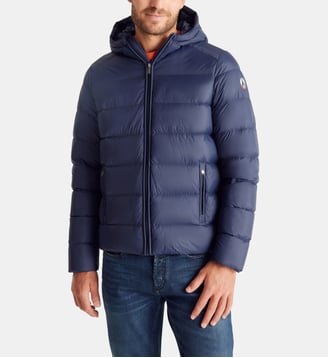 Doudoune John capuche matelassée déperlante - Jott - Bleu marine