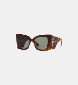 Lunettes de soleil Rectangulaire Sl M119 Blaze - Saint Laurent - Marron