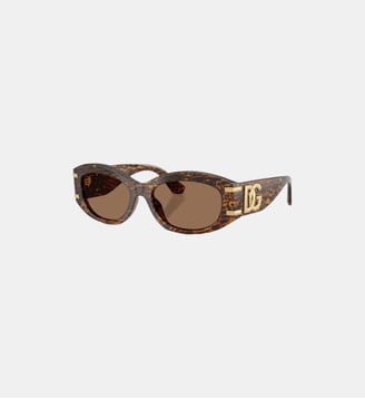 Lunettes de soleil Ovale DG4502 - Dolce & Gabbana - Leo transparent