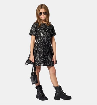 Robe manches courtes - Michael Kors Kids - Black