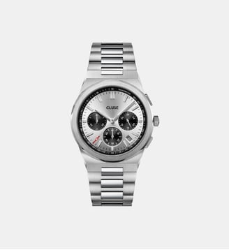 Montre Vigoureux Chrono Argenté CW20807 - Cluse - Argenté