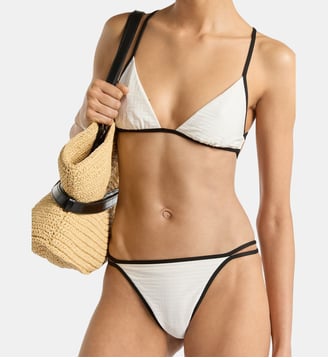 Maillot de bain Monogramme en lycra - Balmain - Blanc