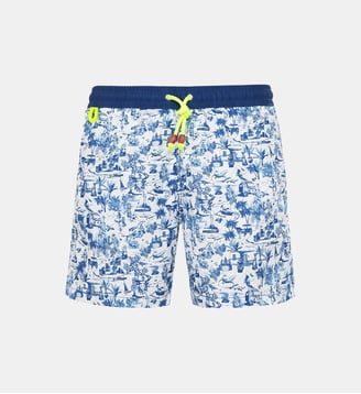 Short de bain Trawangan Tour du monde - Gili's - Blanc