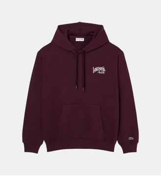 Sweatshirt à capuche marquages brodés - Lacoste - Marron